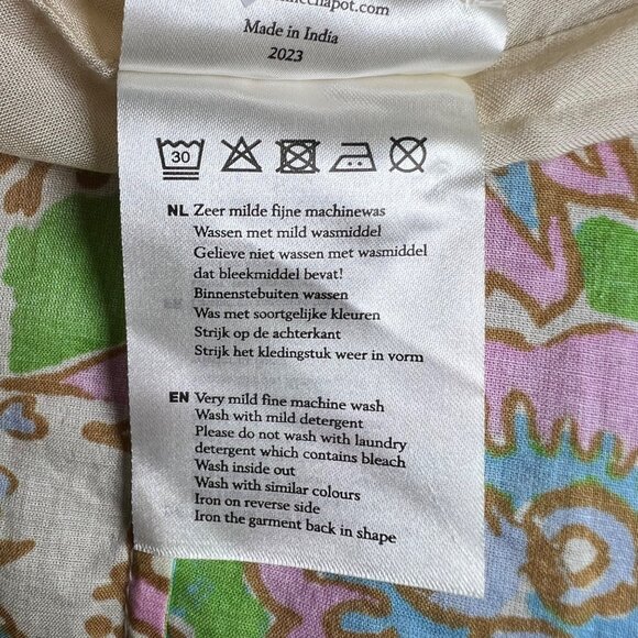 Fabienne Chapot NWT Cala Tiered Summer Maxi Dress Sz 42 Med‎ Org Cotton Spring - Picture 9 of 15